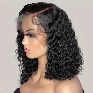- - - Cute curly human hair curly lace front